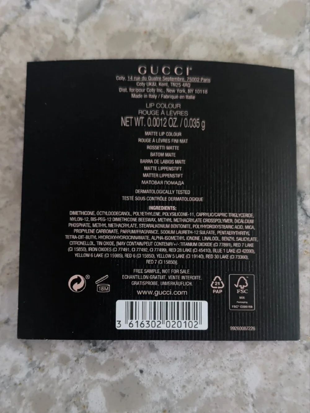 Gucci Intense Lip Colour